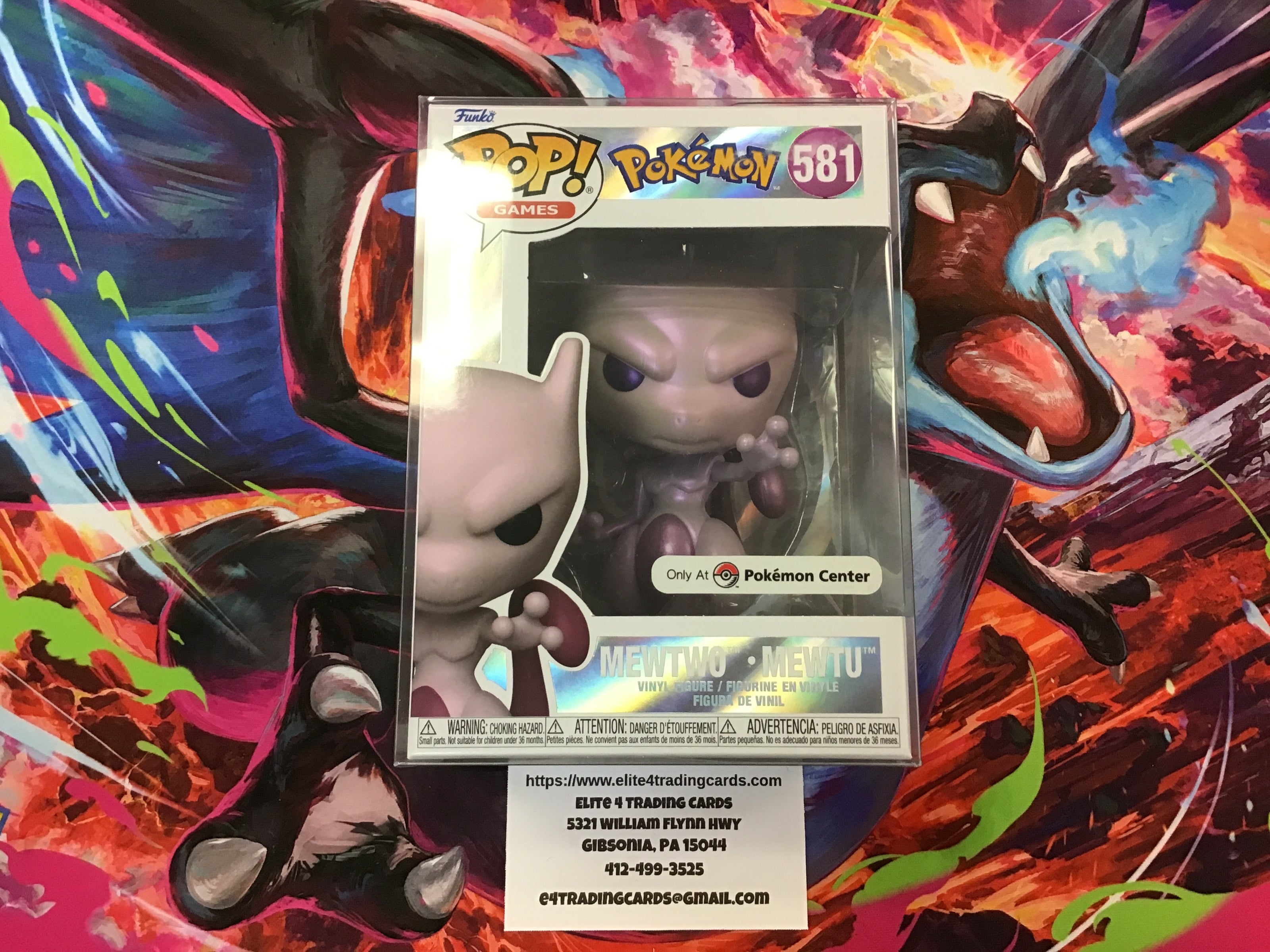 Mewtwo #581 [Pearlescent] Pokemon Center Funko Pop!