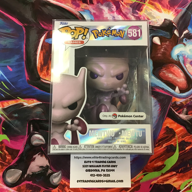 Mewtwo #581 [Pearlescent] Pokemon Center Funko Pop!