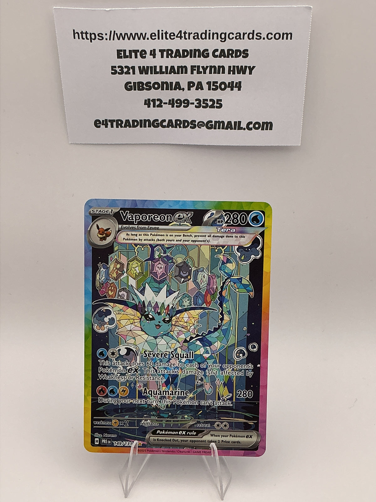 Vaporeon ex - 149/131 - SV: Prismatic Evolutions (PRE)