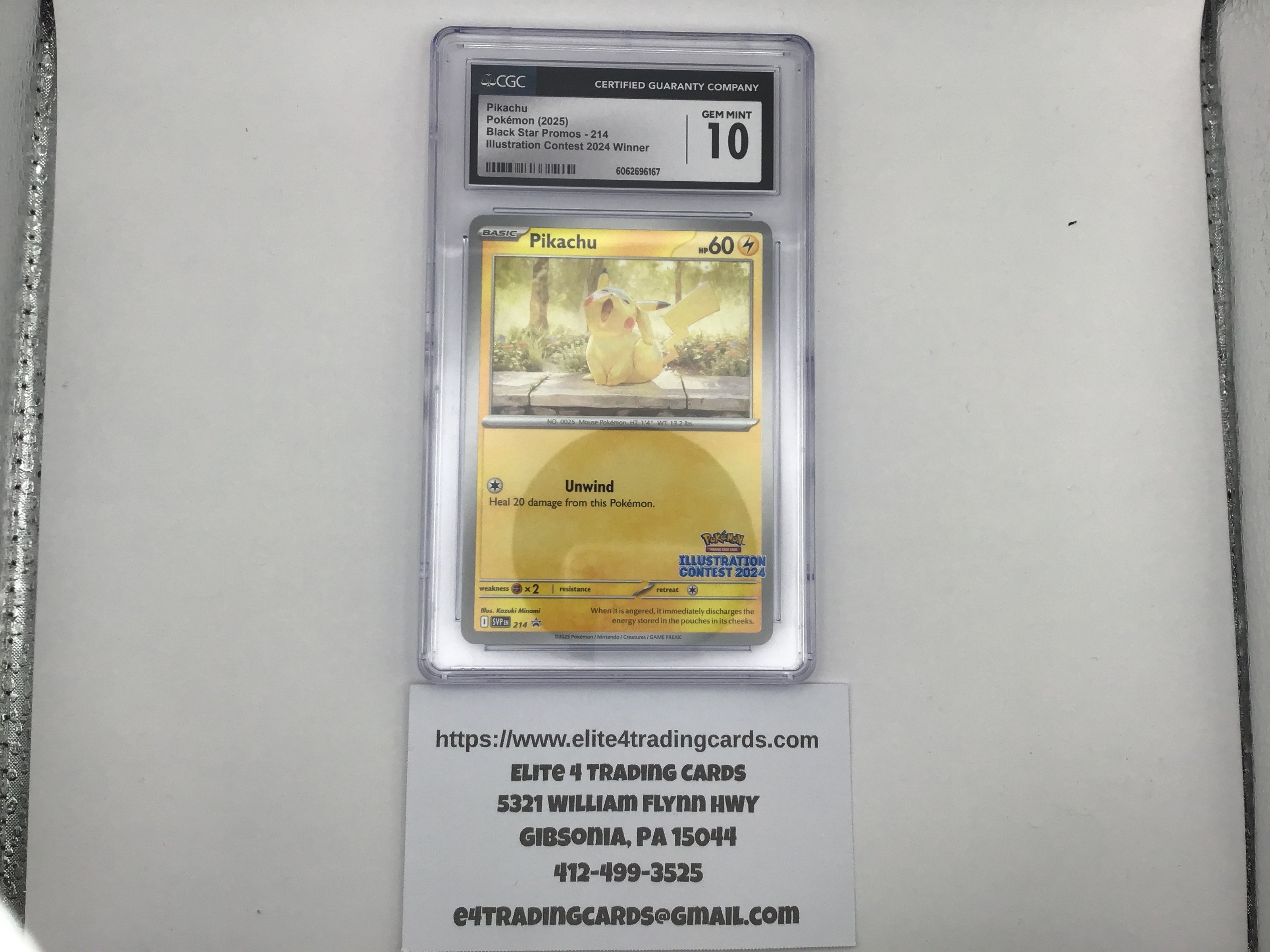 Pikachu #214 Pokemon Promo (CGC 10)