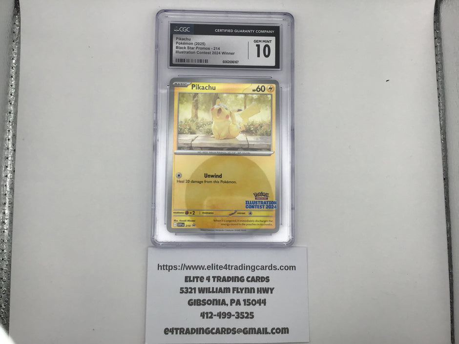 Pikachu #214 Pokemon Promo (CGC 10)