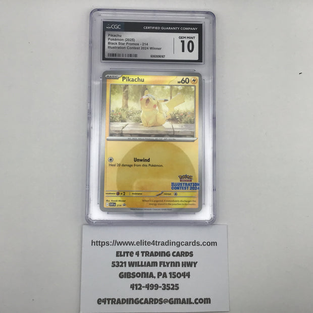 Pikachu #214 Pokemon Promo (CGC 10)