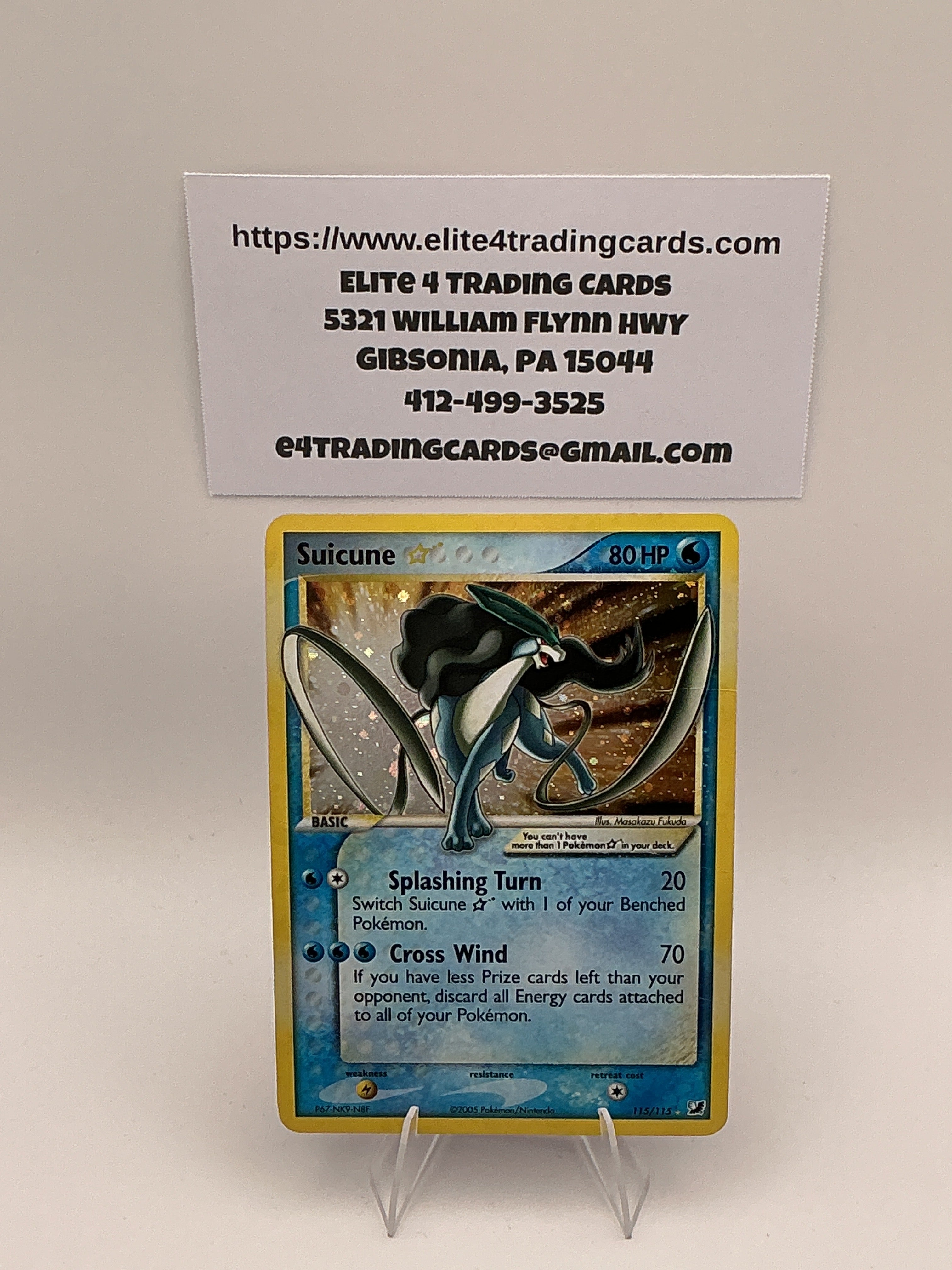 Suicune Star - EX Unseen Forces (UF) HP