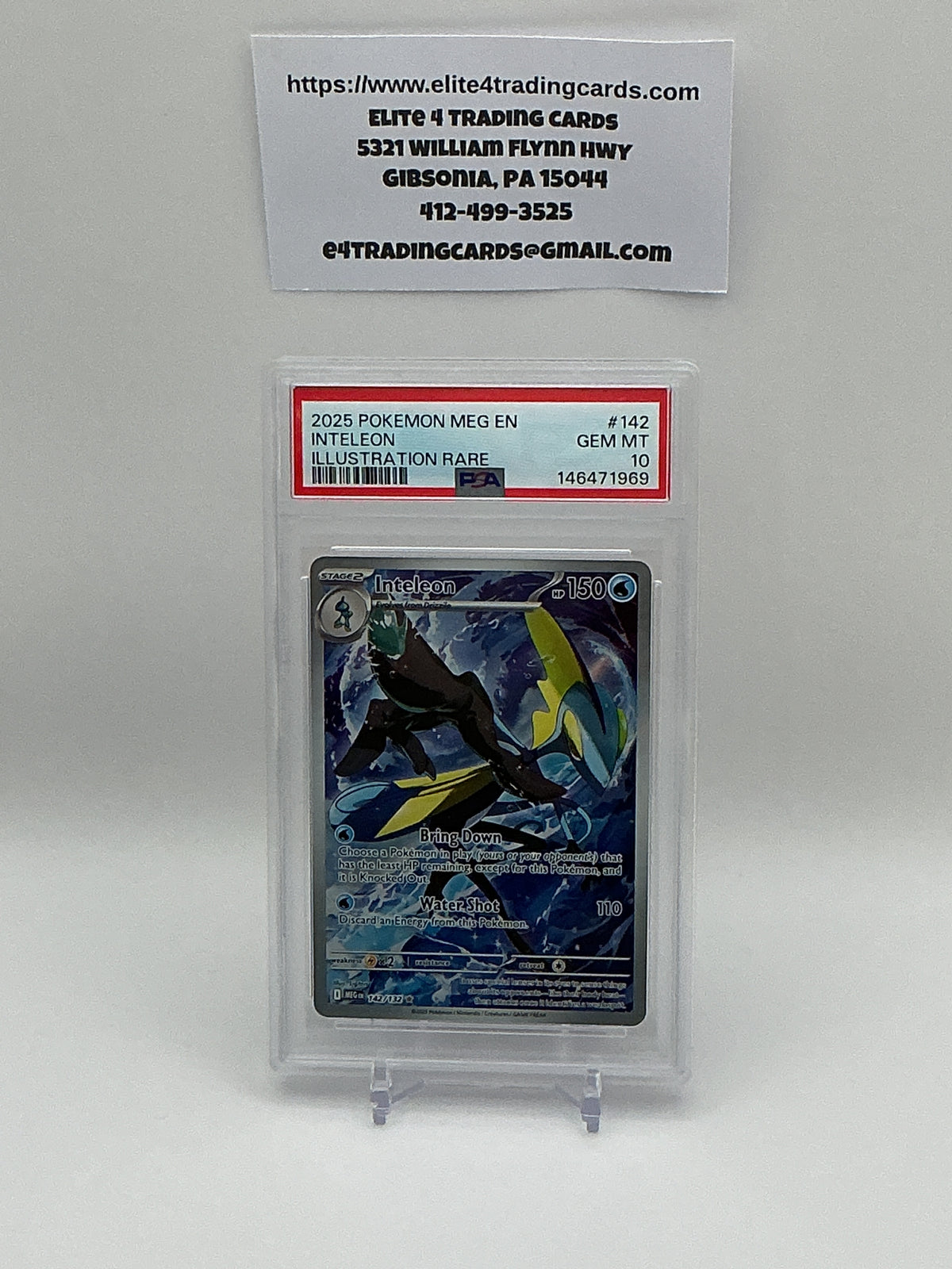 Inteleon #142 Pokemon Mega Evolution (PSA 10)