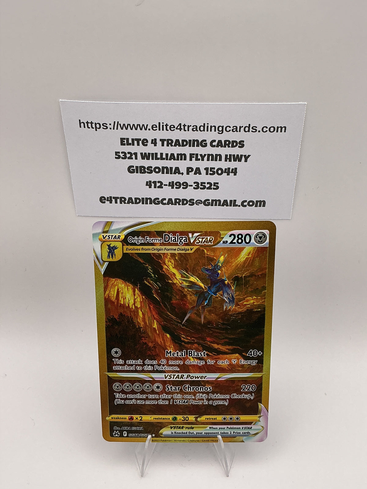 Origin Forme Dialga VSTAR (Secret) - SWSH: Crown Zenith: Galarian Gallery (CRZ:GG)