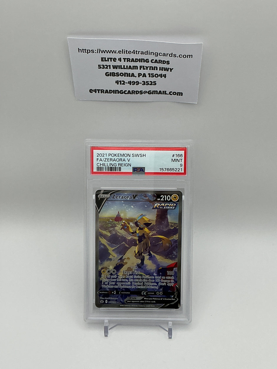 Zeraora V #166 Chilling Reign (PSA 9)