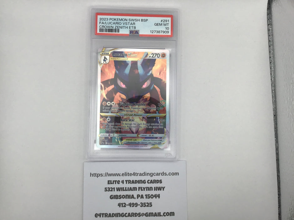Lucario VSTAR #SWSH291 Pokemon Promo (PSA 10)