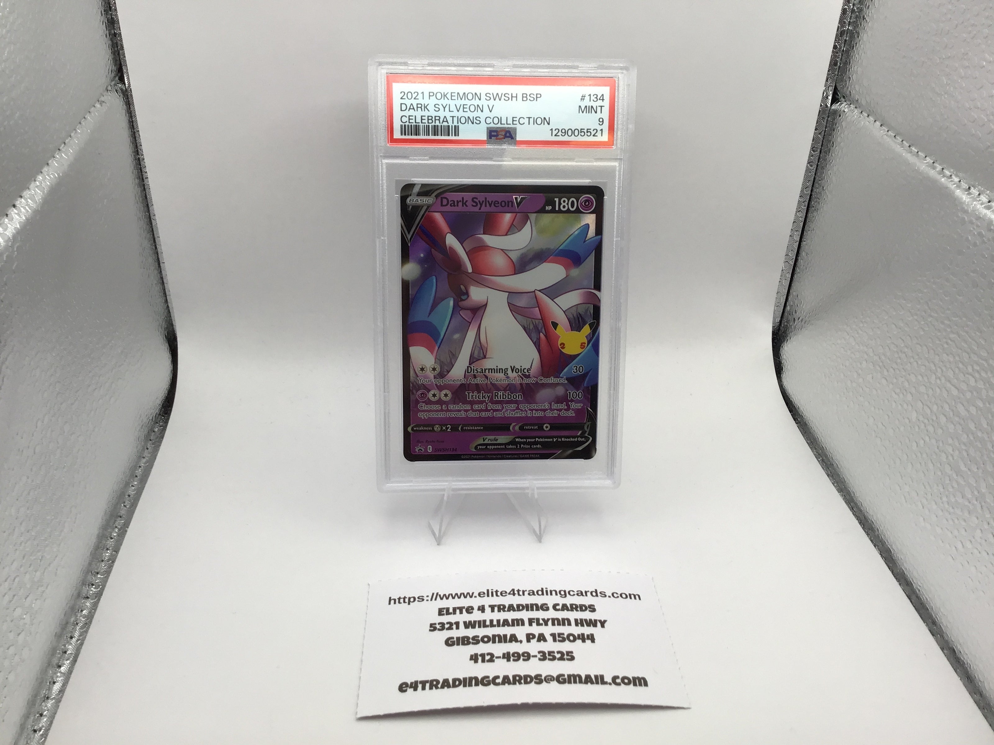 Dark Sylveon V #SWSH134 Pokemon Celebrations (PSA 9)