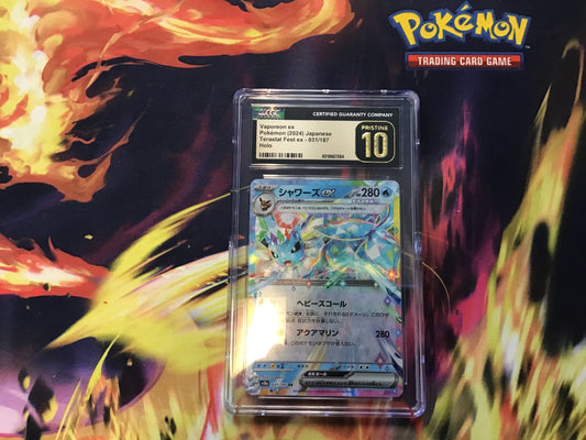 CGC Pristine 10 JPN Vaporeon ex