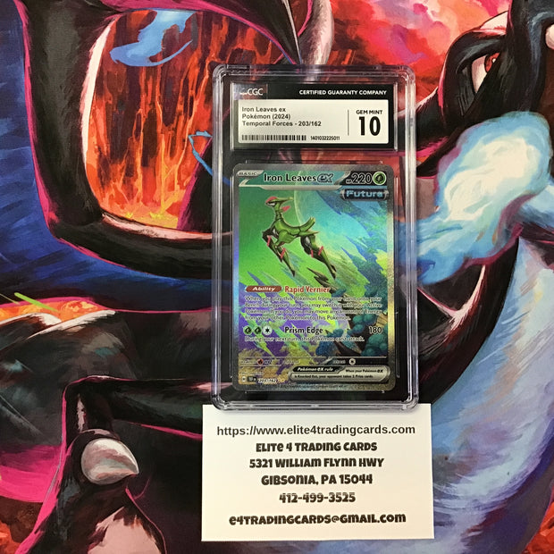 Iron Leaves ex #203 Pokemon Temporal Forces (CGC 10)