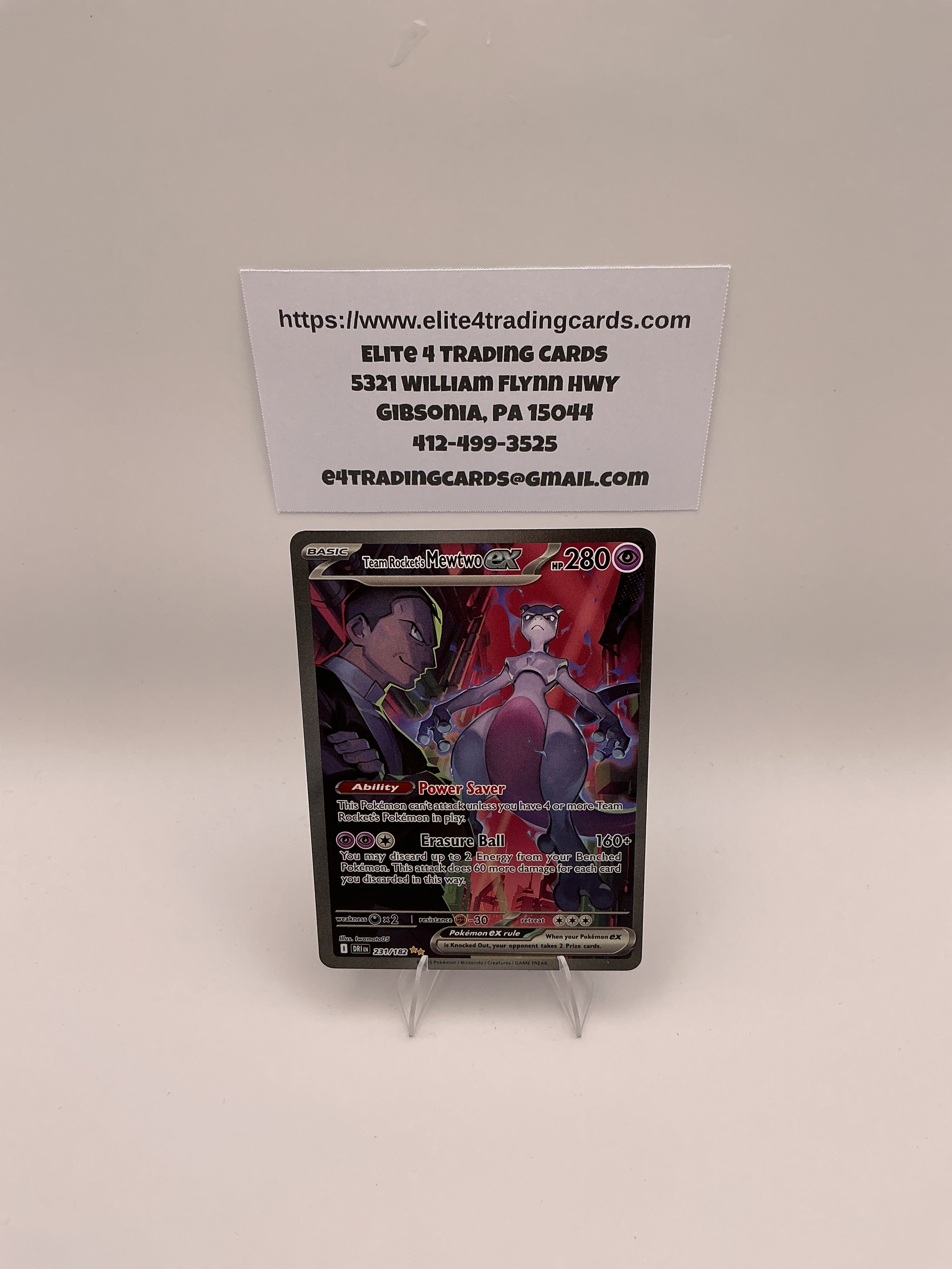 Team Rocket's Mewtwo ex - 231/182 - SV10: Destined Rivals (DRI)