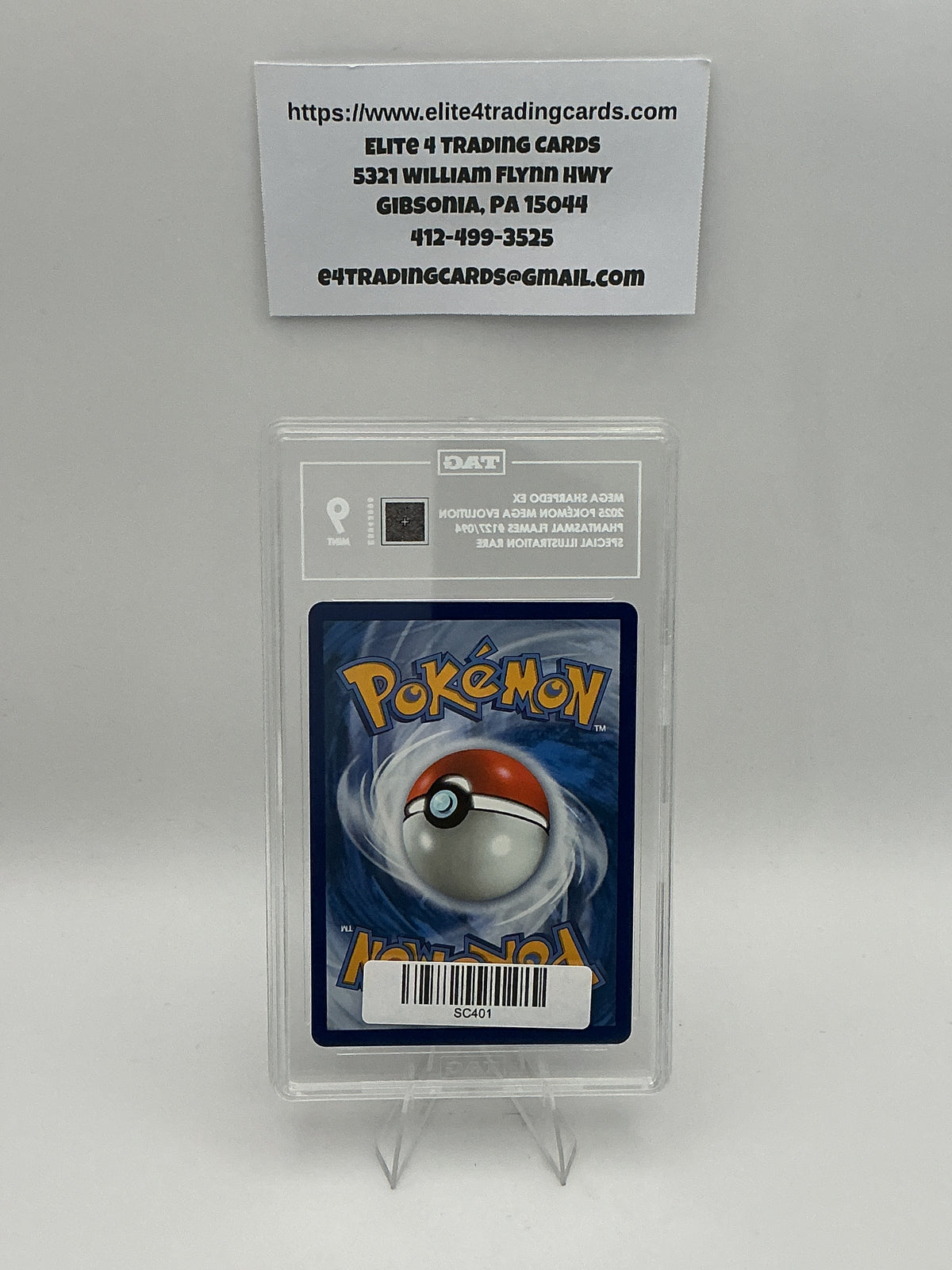 Mega Sharpedo ex #127 Pokemon Phantasmal Flames (TAG 9)