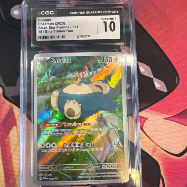 Snorlax #051 CGC 10