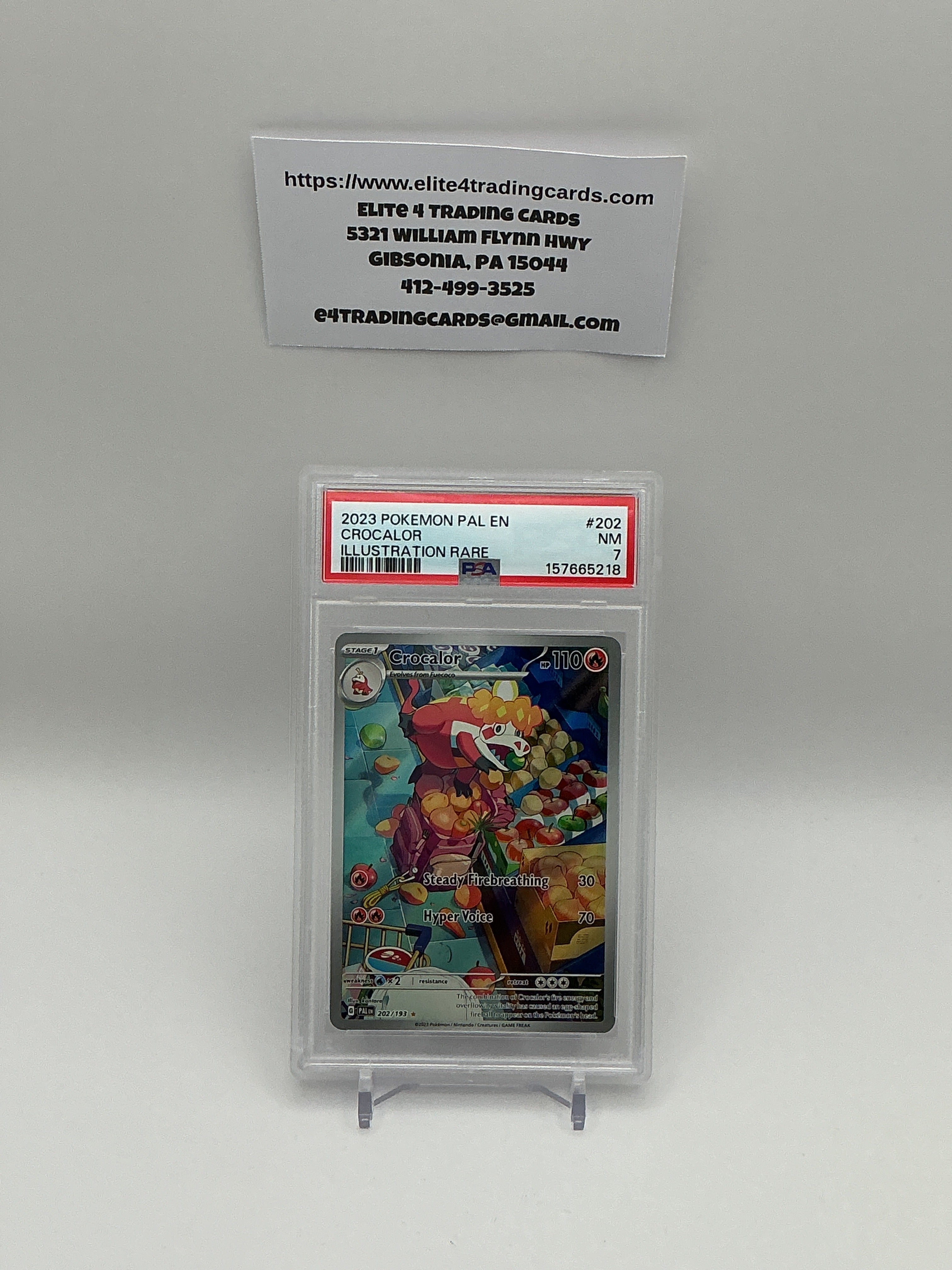 Crocalor #202 Paldea Evolved (PSA 7)