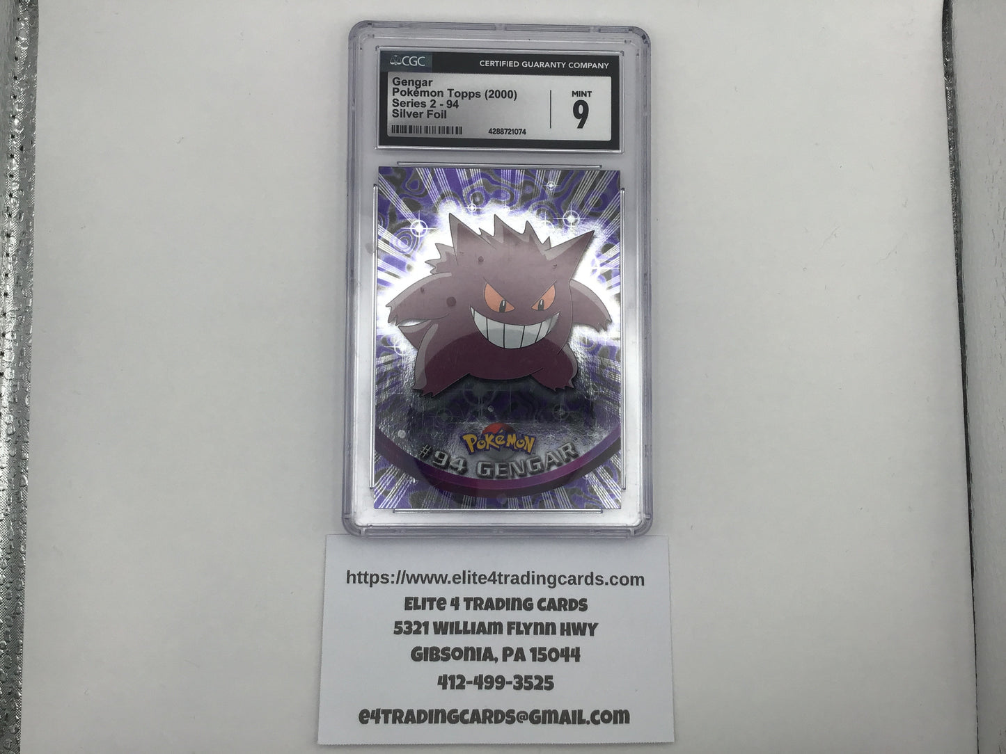 Gengar #94 Pokemon 2000 Topps Chrome (CGC 9)