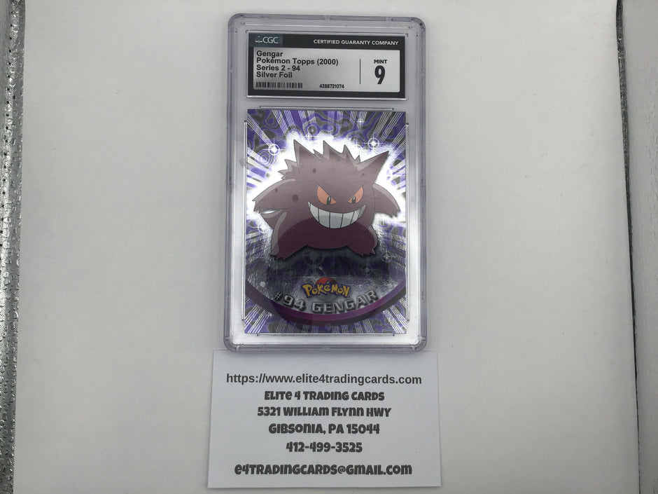 Gengar #94 Pokemon 2000 Topps Chrome (CGC 9)