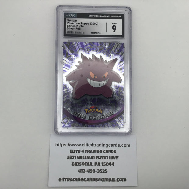 Gengar #94 Pokemon 2000 Topps Chrome (CGC 9)