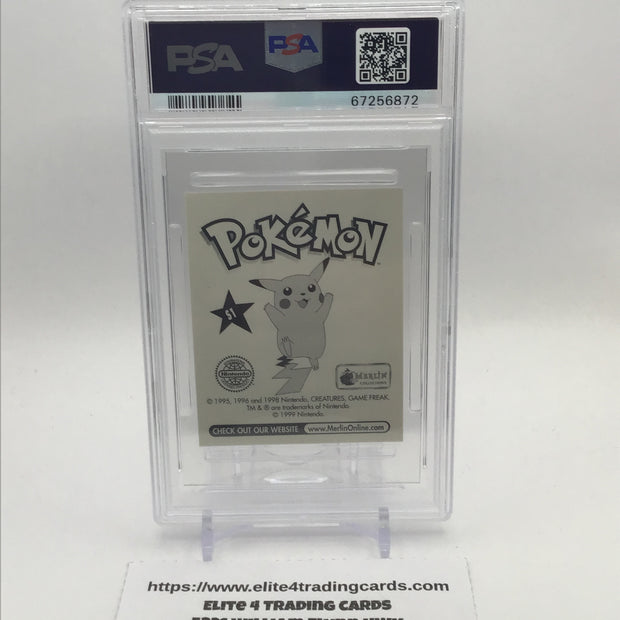 1999 MERLIN POKEMON #S1 PIKACHU-PRISM (PSA 7)