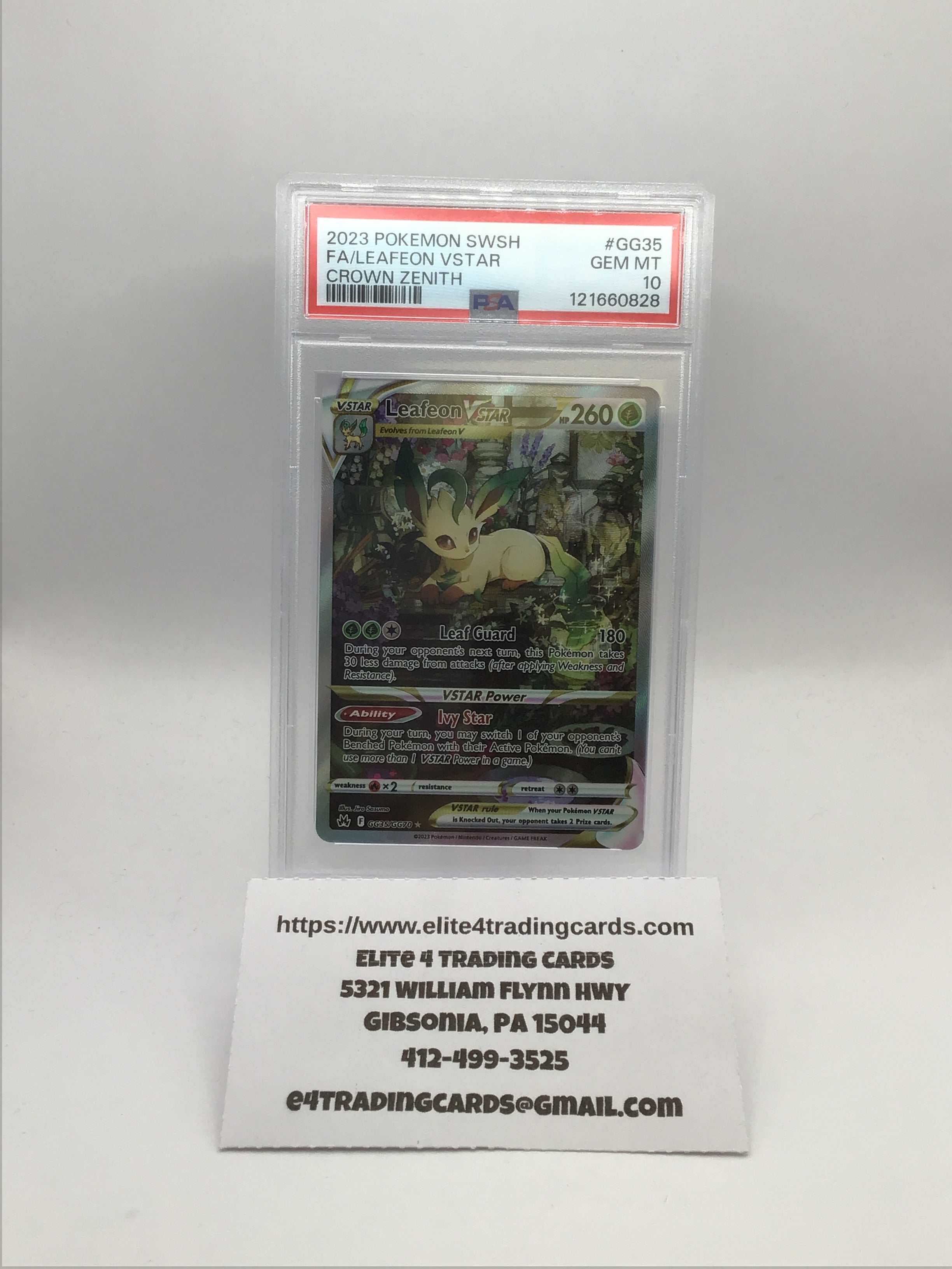 Leafeon VSTAR #GG35 Pokemon Crown Zenith (PSA 10)