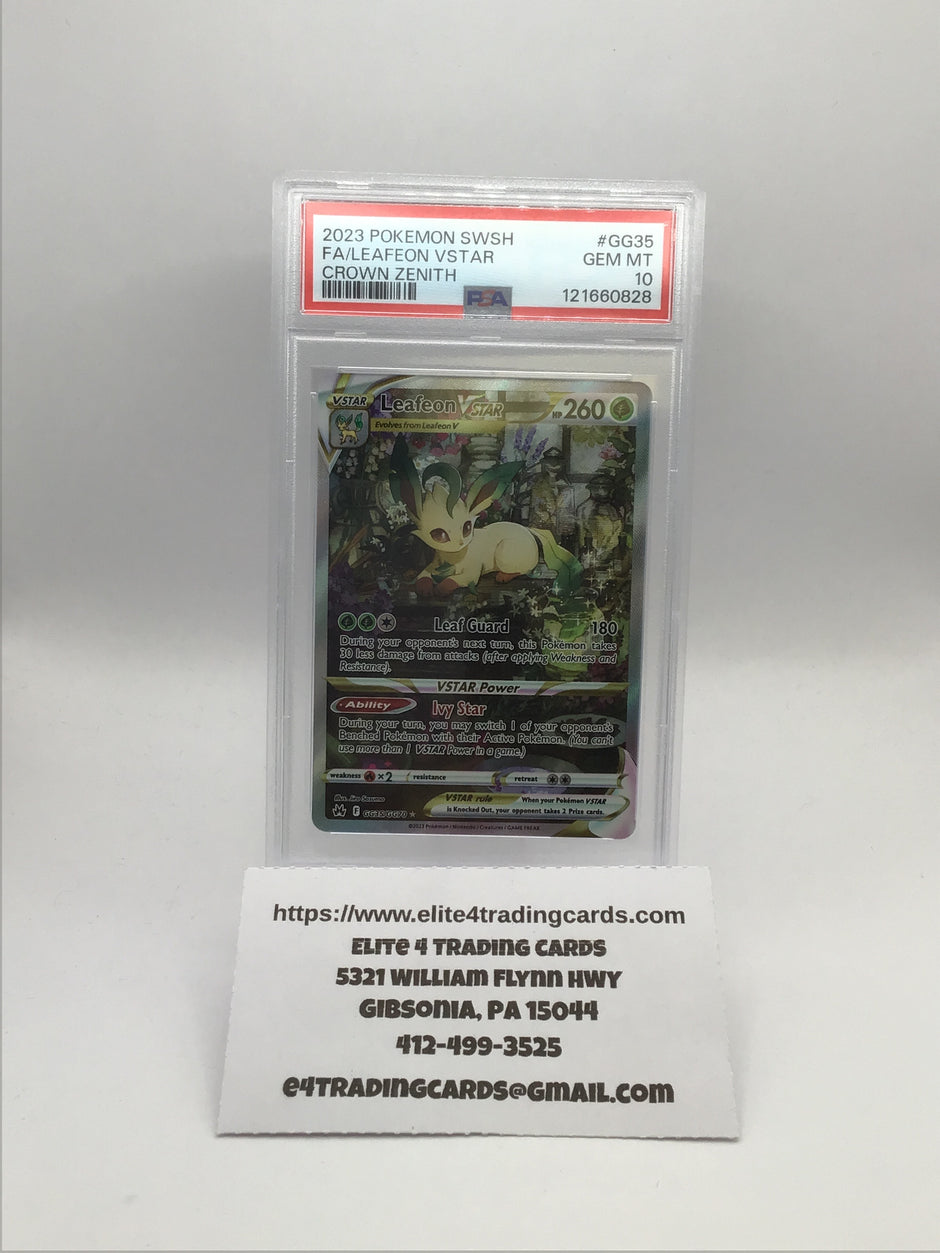 Leafeon VSTAR #GG35 Pokemon Crown Zenith (PSA 10)