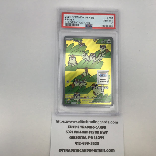 Pidgey #207 Pokemon Obsidian Flames (PSA 10)