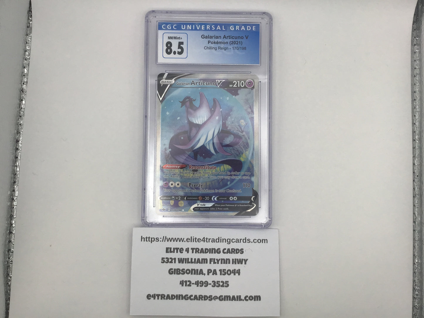 Galarian Articuno V CGC 8.5