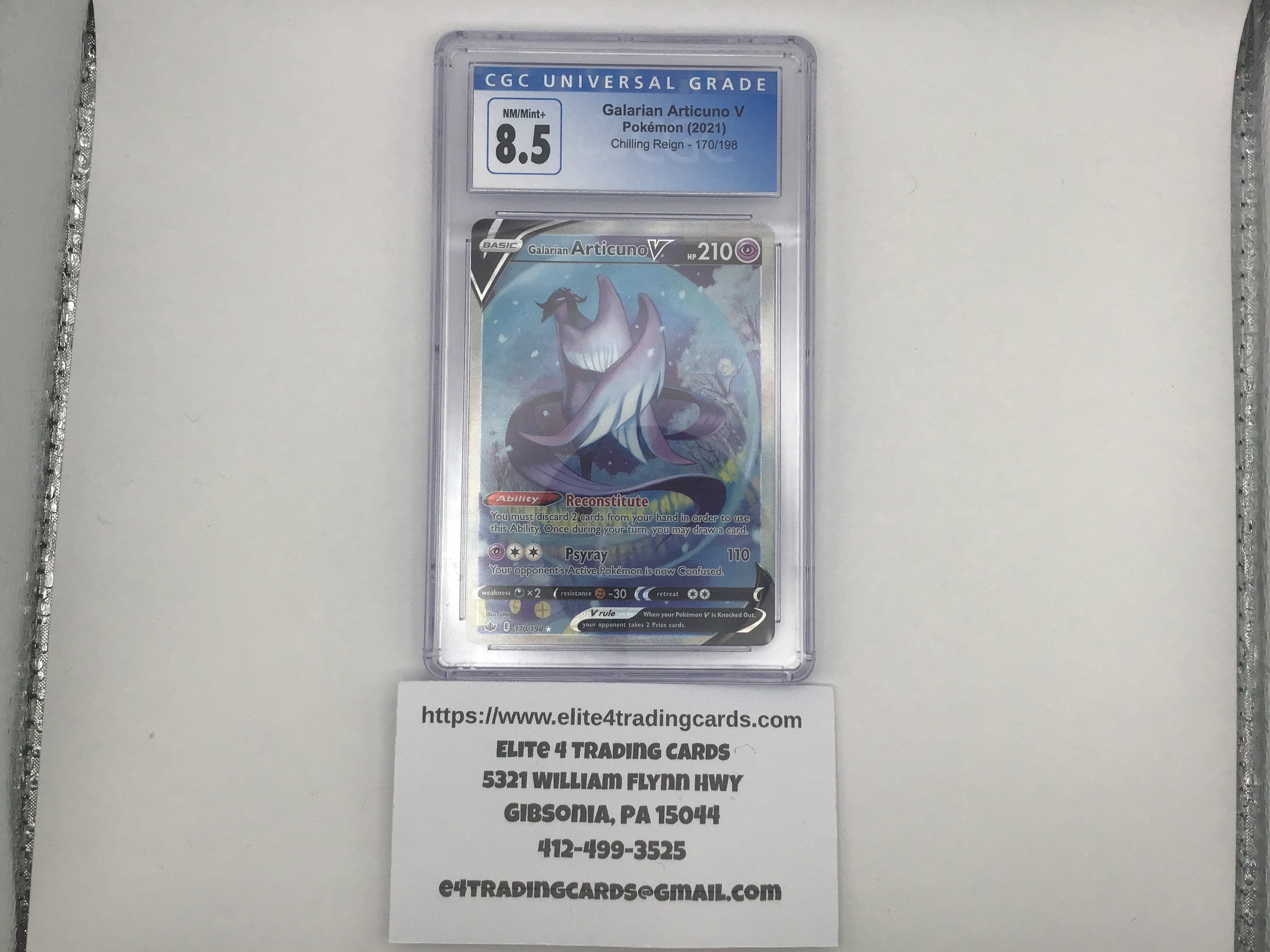 Galarian Articuno V CGC 8.5