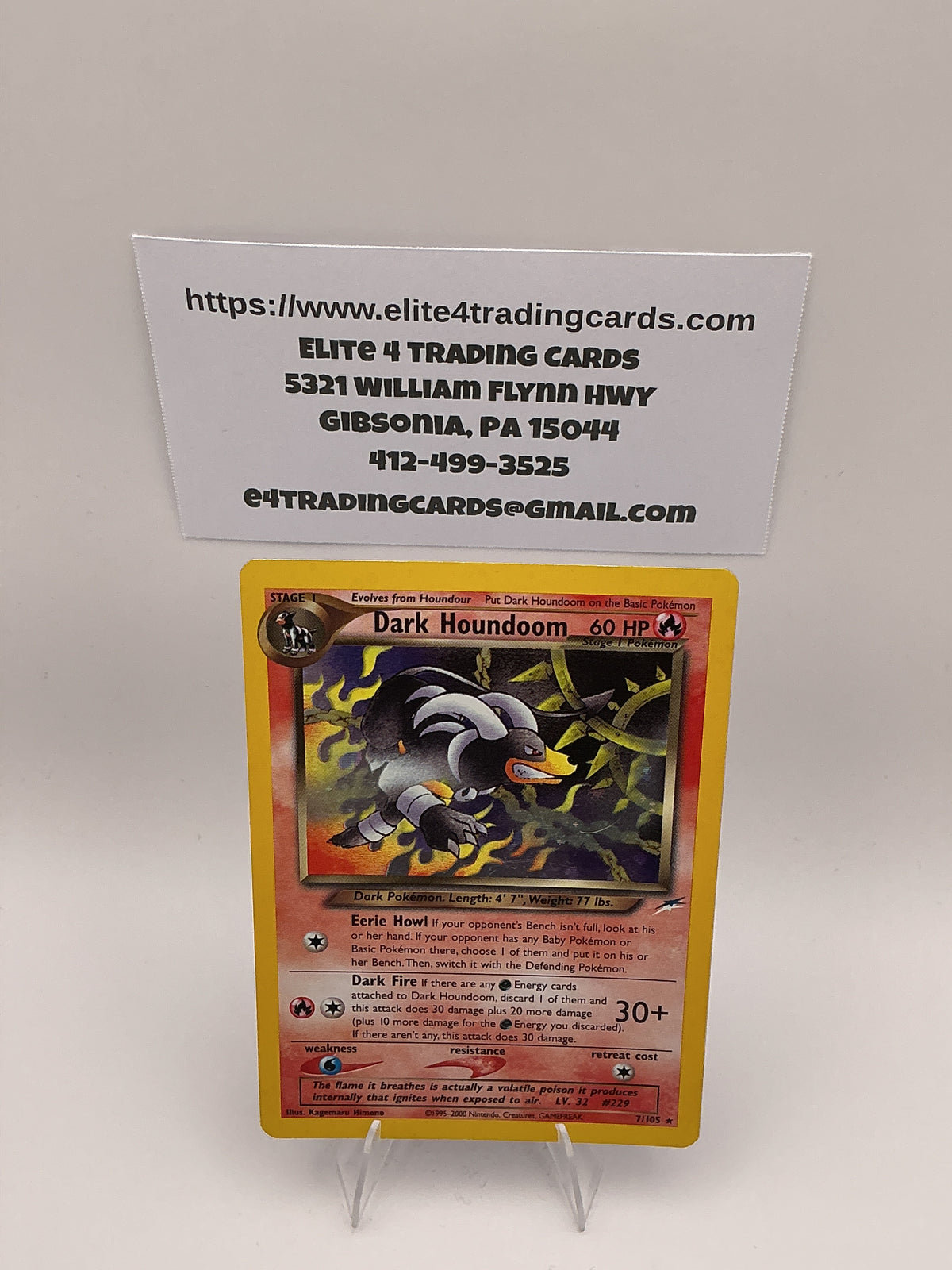 Dark Houndoom - Neo Destiny (N4) NM-