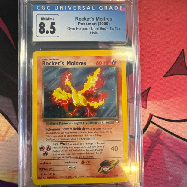 Rocket’s Moltres #12 CGC 8.5
