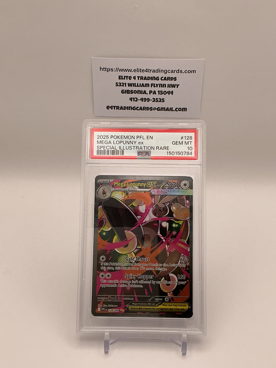 Mega Lopunny ex #128 Pokemon Phantasmal Flames (PSA 10)