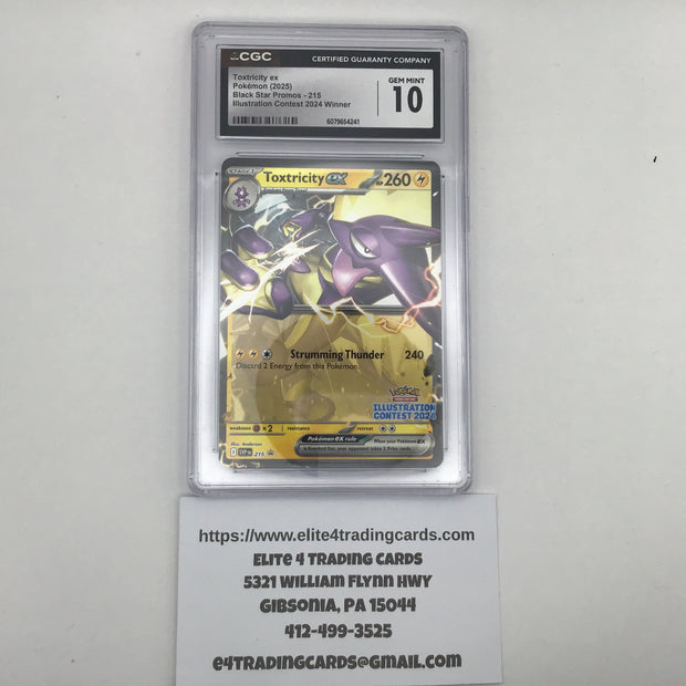 Toxtricity Ex #215 Pokemon Promo (CGC 10)
