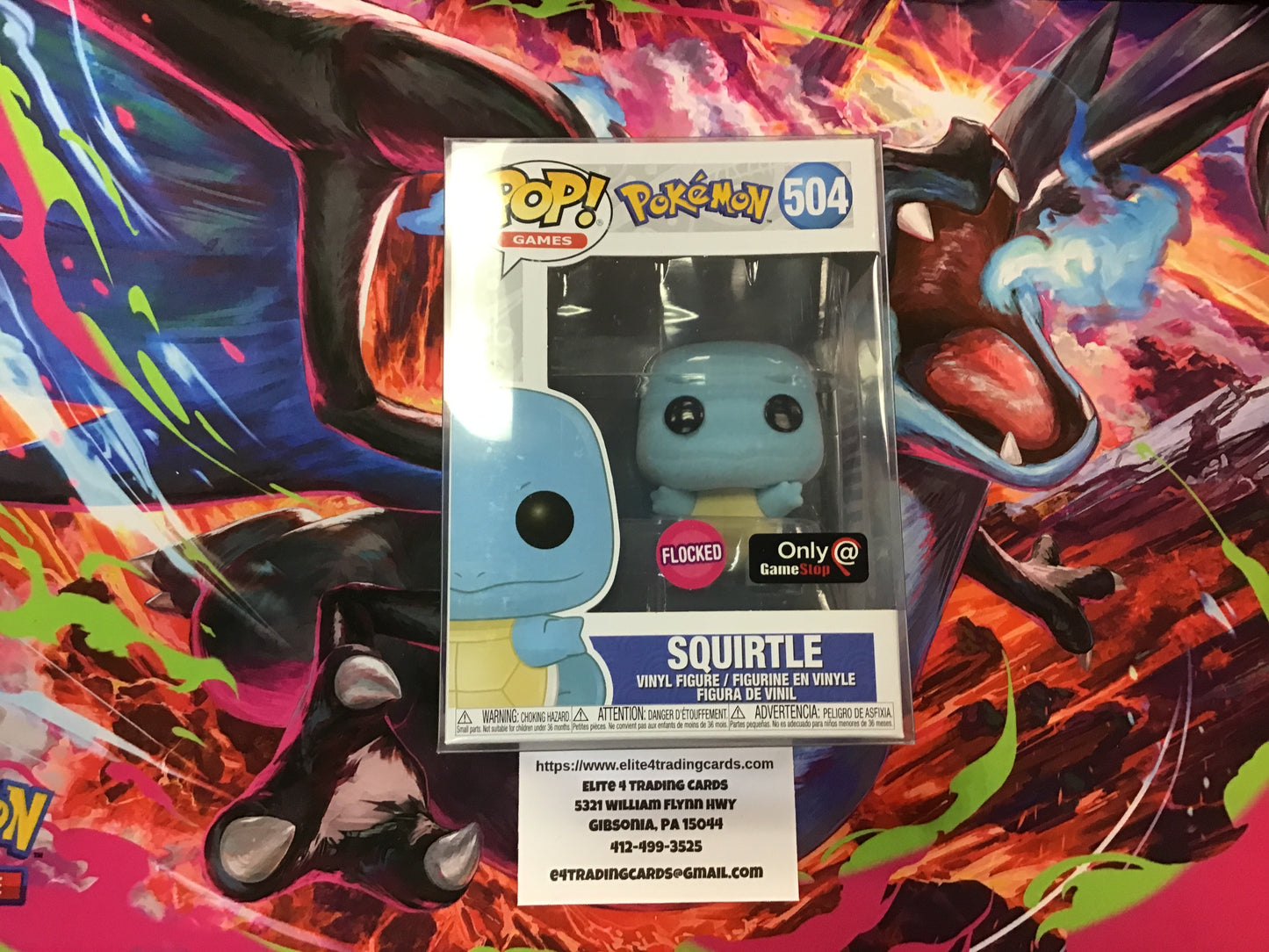 Squirtle #504 [Flocked] Funko Pop!