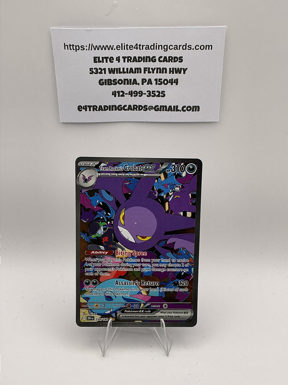 Team Rocket's Crobat ex - 234/182 - SV10: Destined Rivals (DRI)