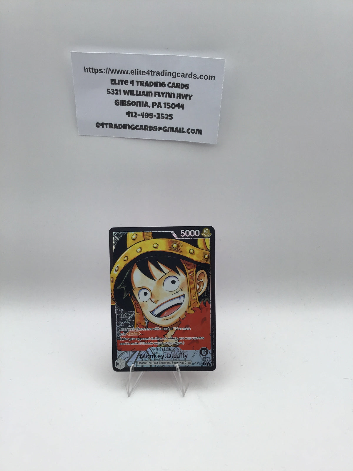 Monkey.D.Luffy (079) (Alternate Art) - The World's Strongest Warriors (OP17) - NM