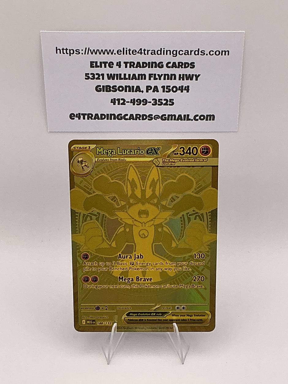 Mega Lucario ex - 188/132 - ME01: Mega Evolution (MEG)