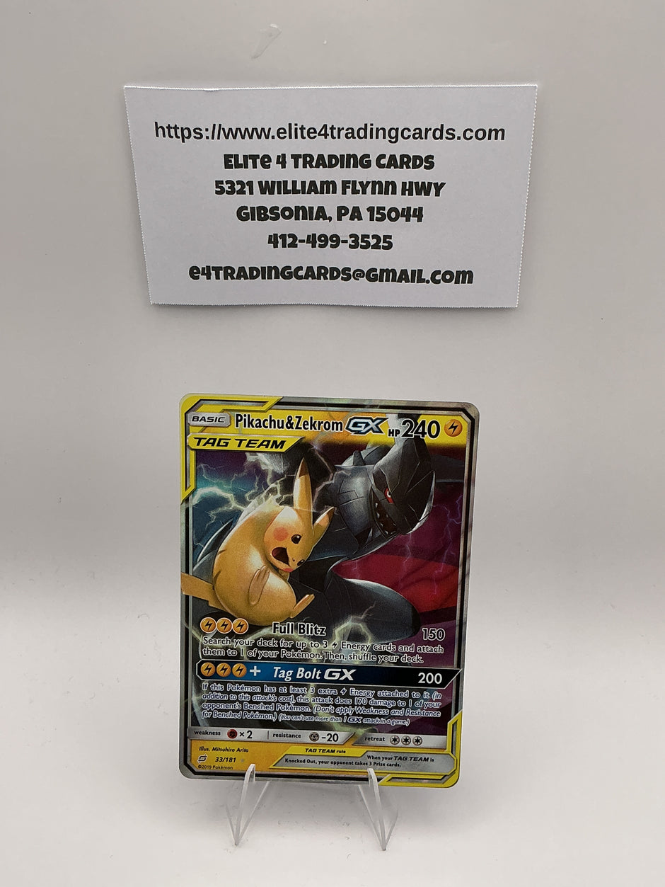 Pikachu & Zekrom GX - SM - Team Up (SM9) - NM