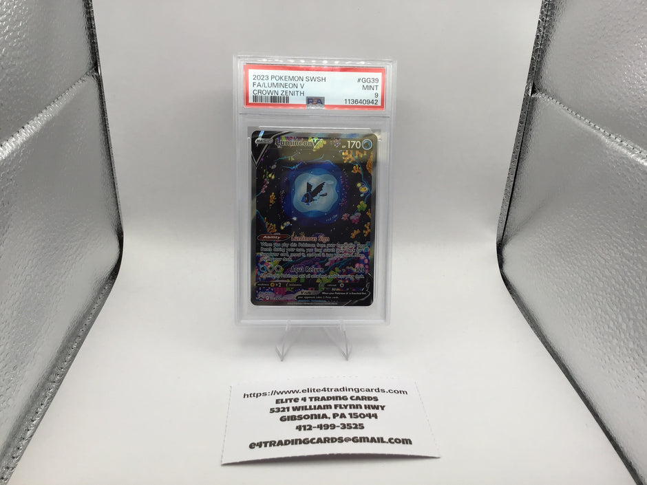 Lumineon V #GG39 Pokemon Crown Zenith (PSA 9)