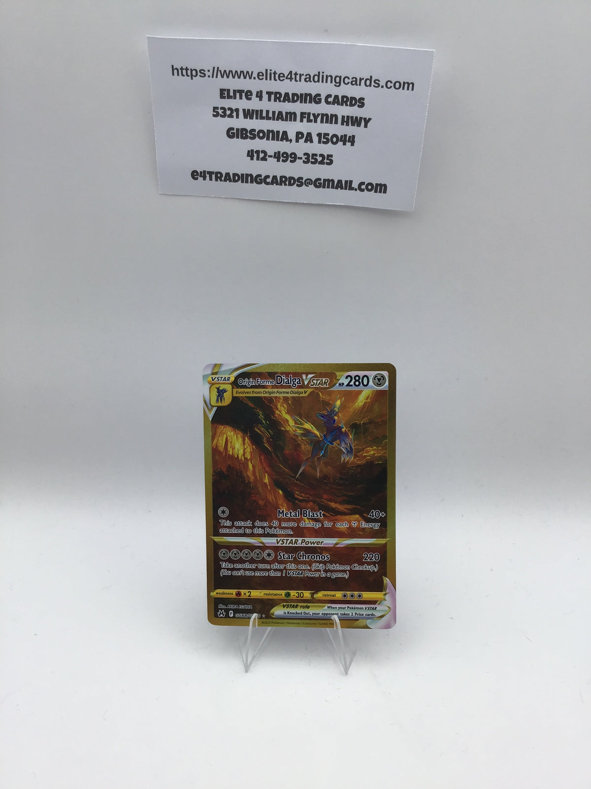 Origin Forme Dialga VSTAR (Secret) - SWSH: Crown Zenith: Galarian Gallery (CRZ:GG) - NM