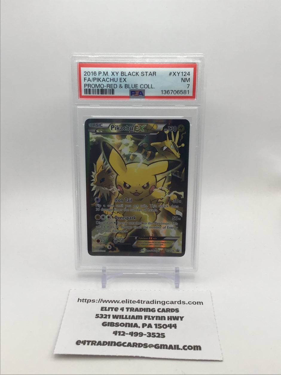 Pikachu EX - XY124 - XY Promos (PR) (PSA 7)