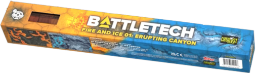 Battletech: Battlemat: Fire and Ice Erupting Canyon