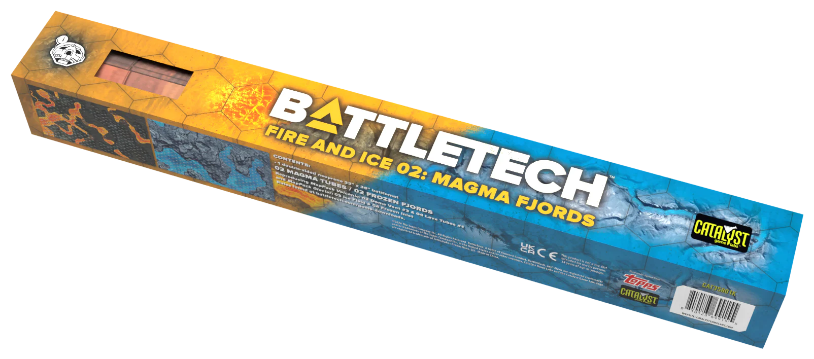 Battletech: Battlemat: Fire and Ice Magma Fjords
