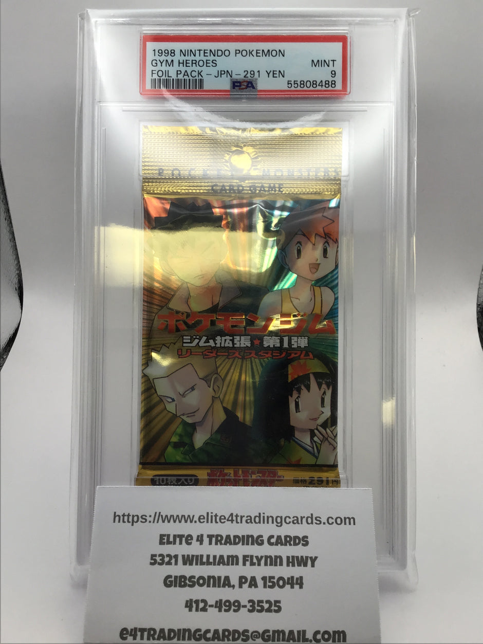 Booster Pack Pokemon Japanese Leaders' Stadium (PSA 9)