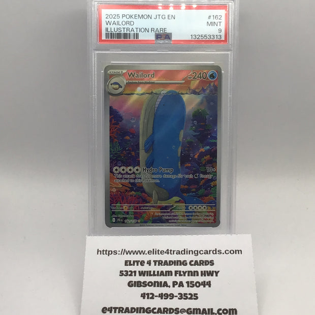 Wailord #162 Pokemon Journey Together (PSA 10)