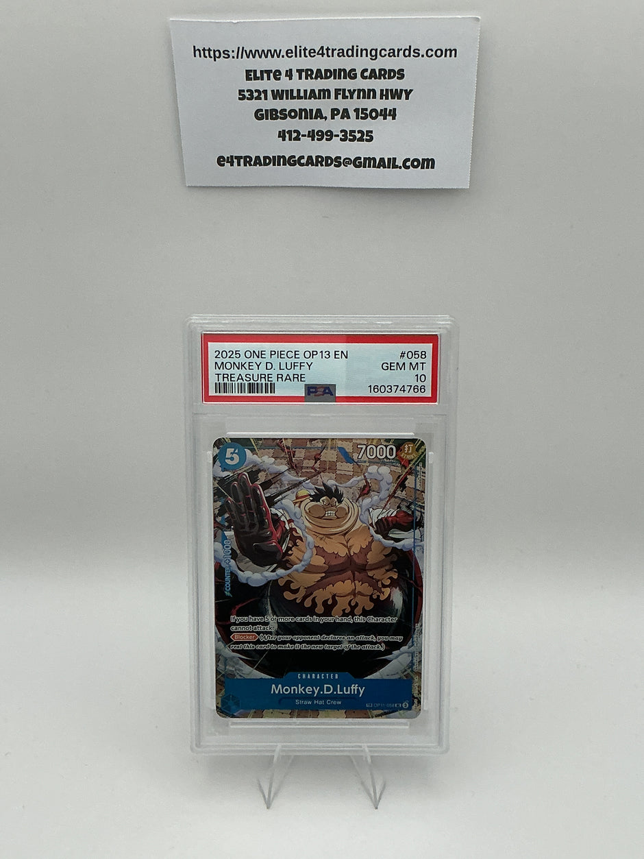Monkey.D.Luffy [TR] OP11-058 Carrying on His Will (PSA 10)