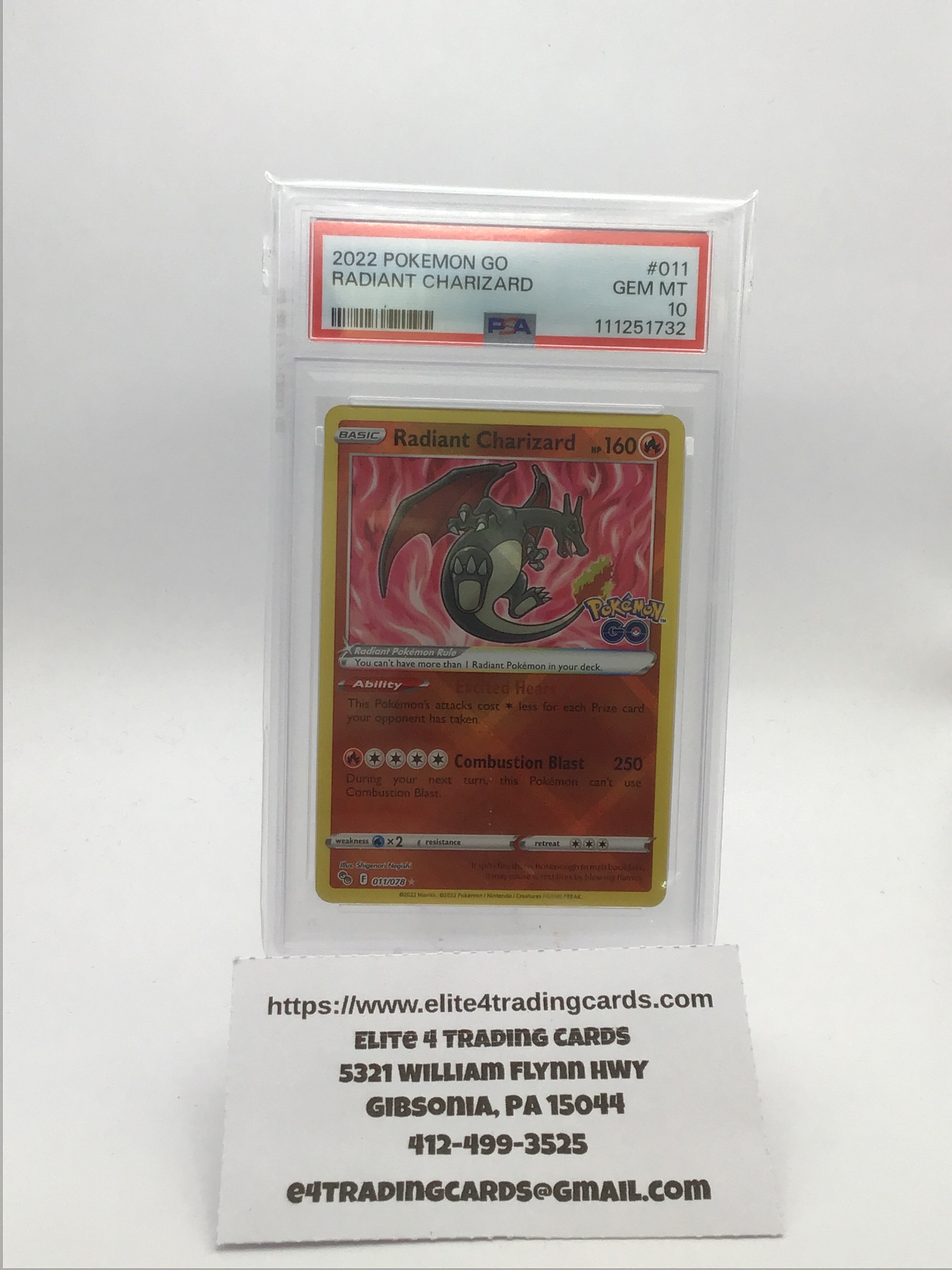 Radiant Charizard - Pokemon GO (PGO) (PSA 10)
