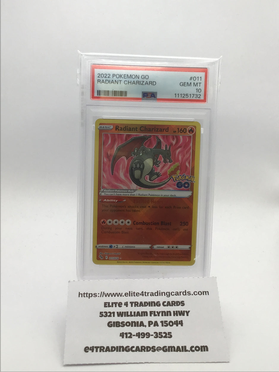 Radiant Charizard - Pokemon GO (PGO) (PSA 10)