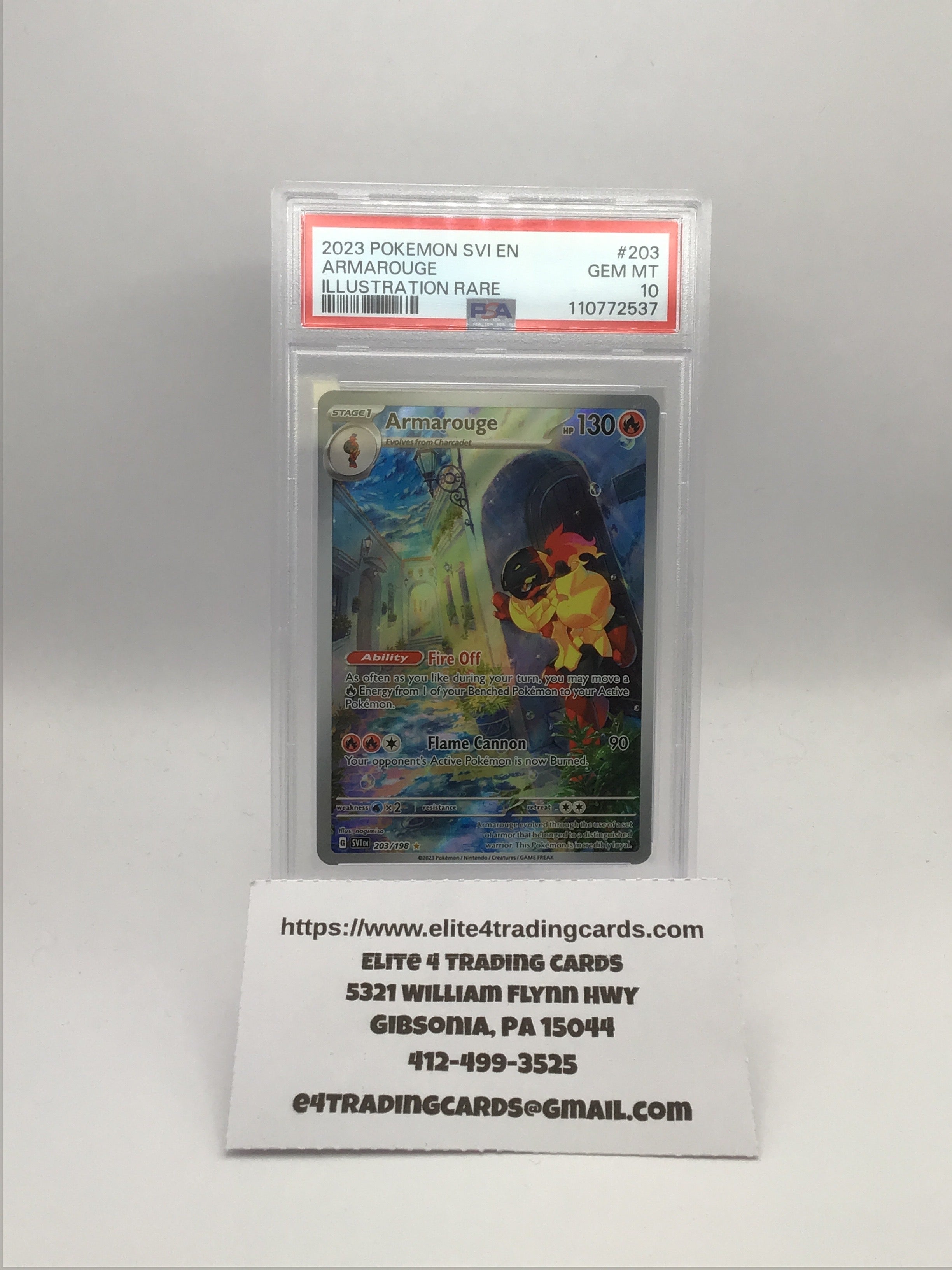 Armarouge - 203/198 - SV01: Scarlet & Violet Base Set (SVI) (PSA 10)