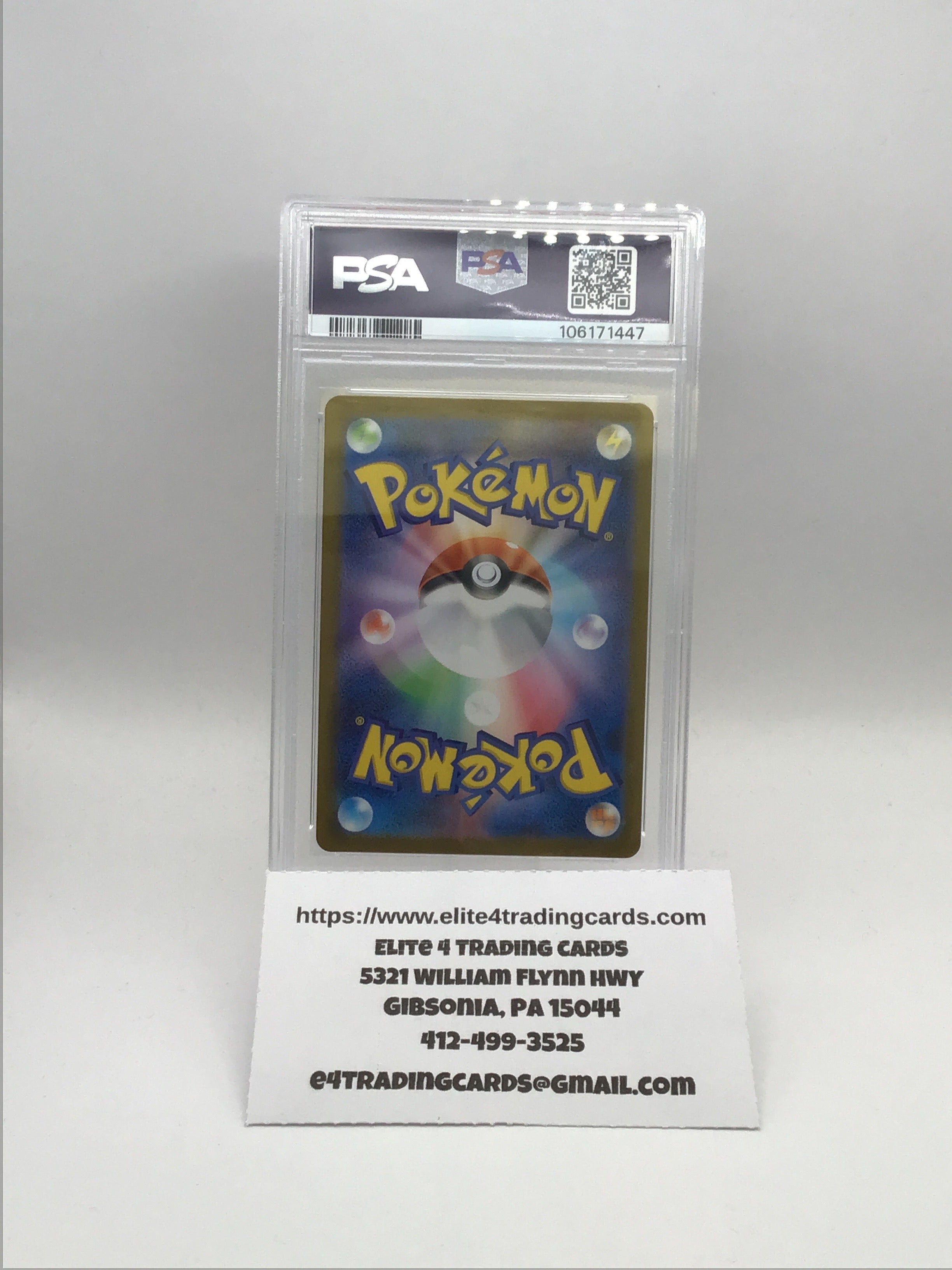 Pikachu [Reverse Holo] #14 dark phantasma japanese (PSA 10)