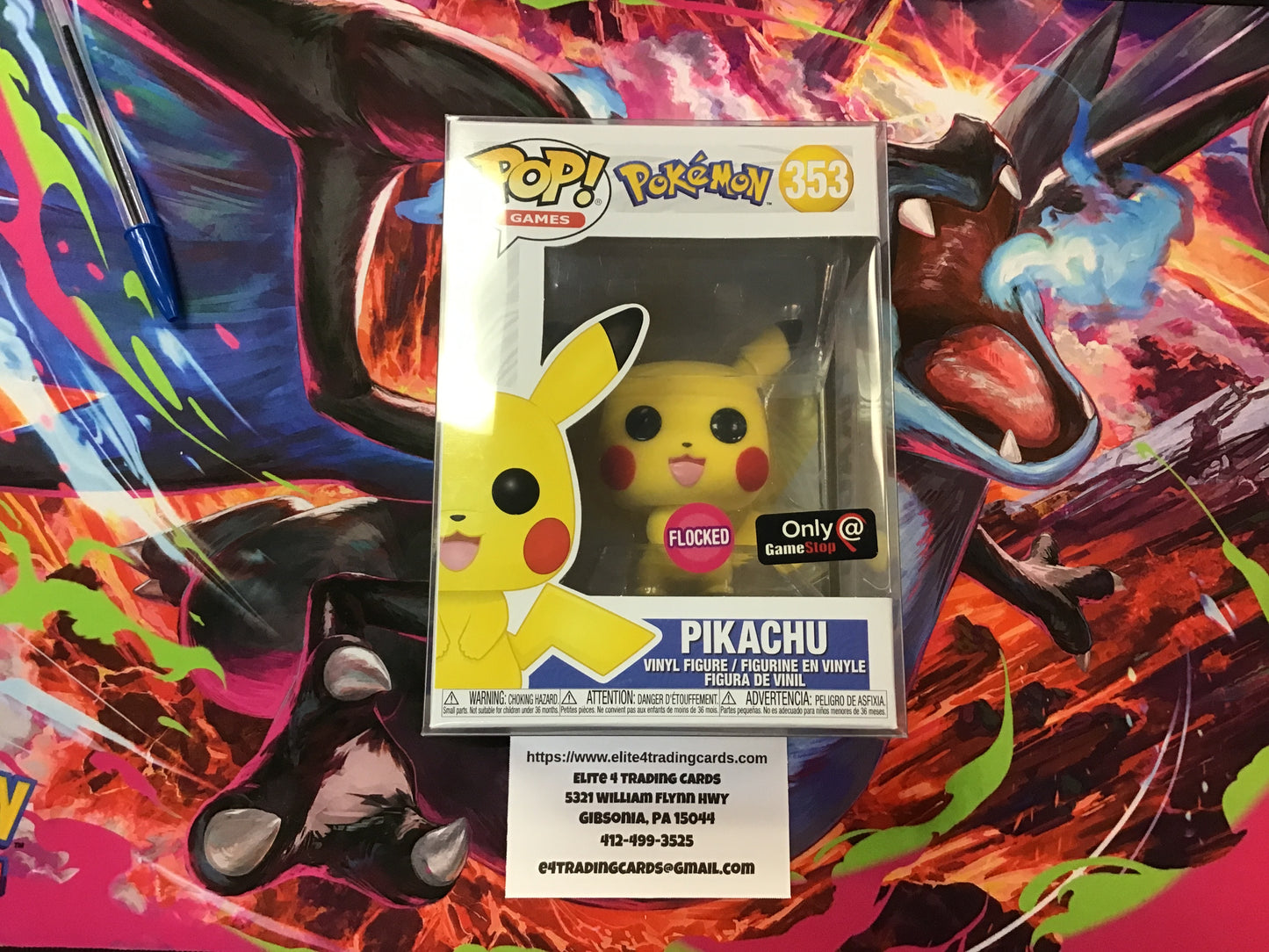Pikachu [Flocked] #353 Funko POP