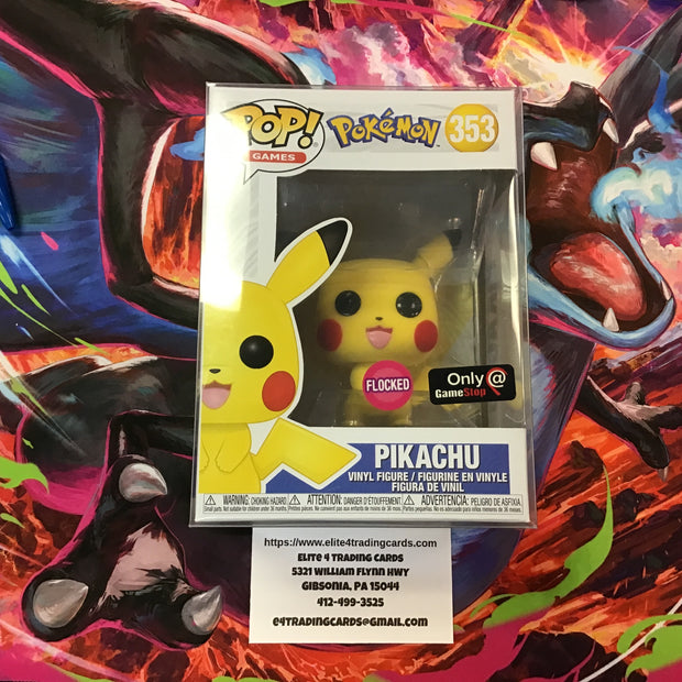 Pikachu [Flocked] #353 Funko POP